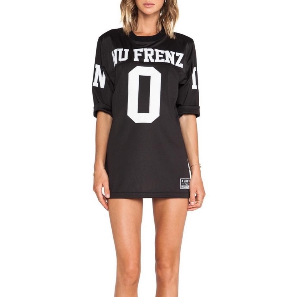 UNIF No Nu Frenz Jersey Oversized Shirt Dress Small